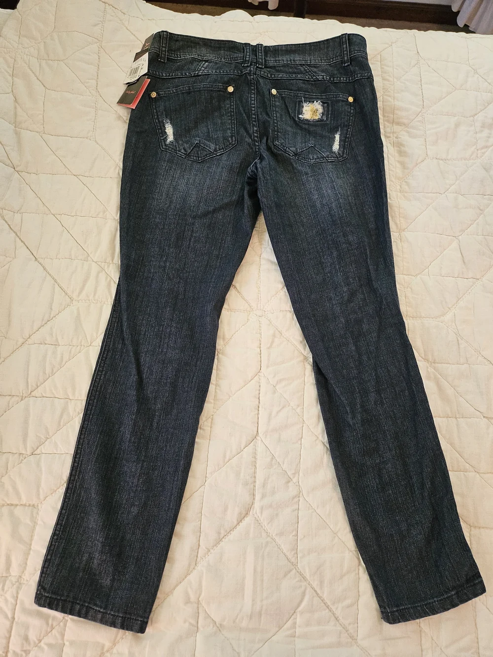 Baby Phat -Glam Studio Skinny Distressed Jeans-  Size 11 - Picture 3 of 10
